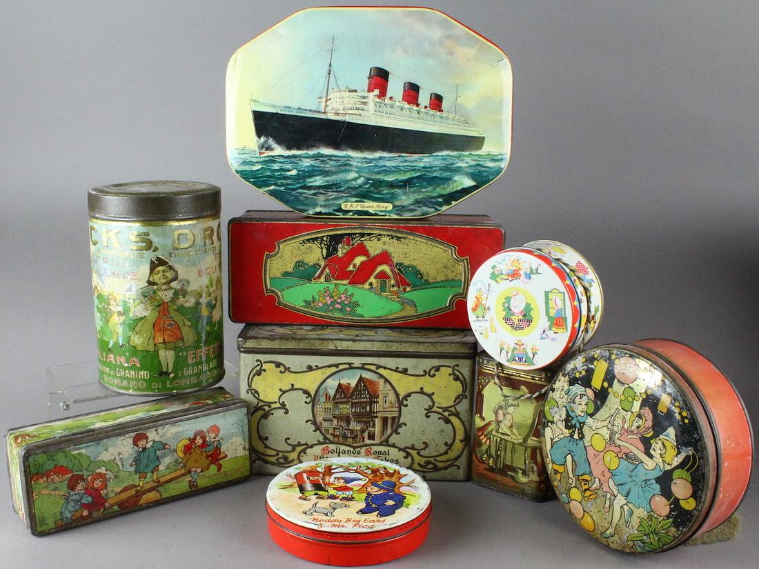 Norwegian, German & French Tins: Norwegian Cruise Line, French Tins