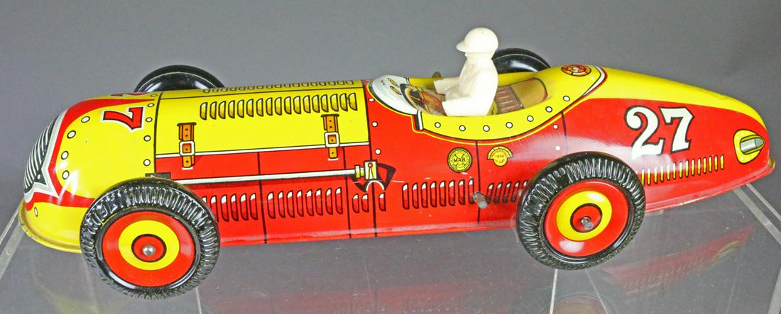 Marx Tin Litho Indie Wind Up Car: Marx Tin Litho Indie Wind Up Car, 12 inches