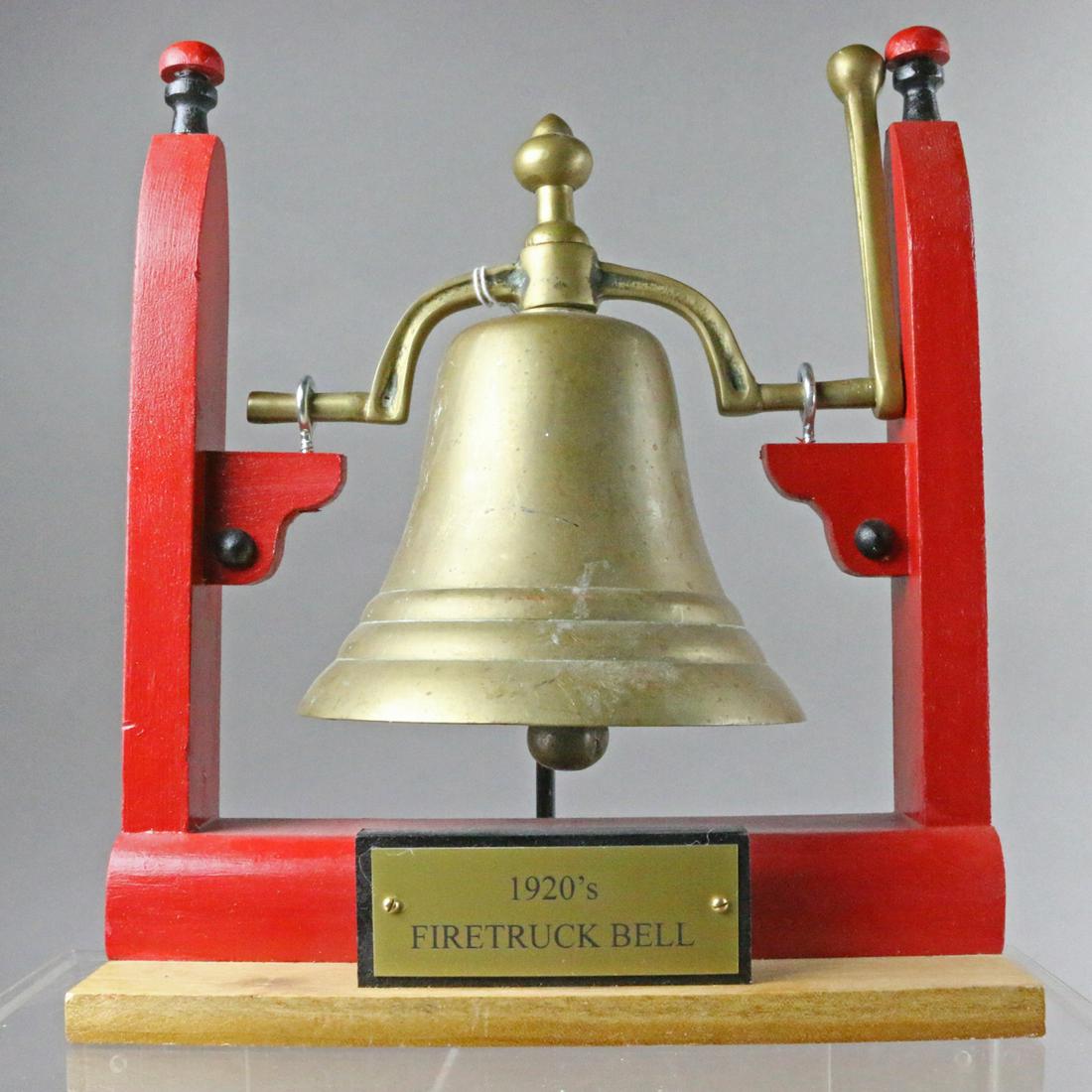 Fire Truck Brass: Fire Truck Brass 1920's cast 11 inches