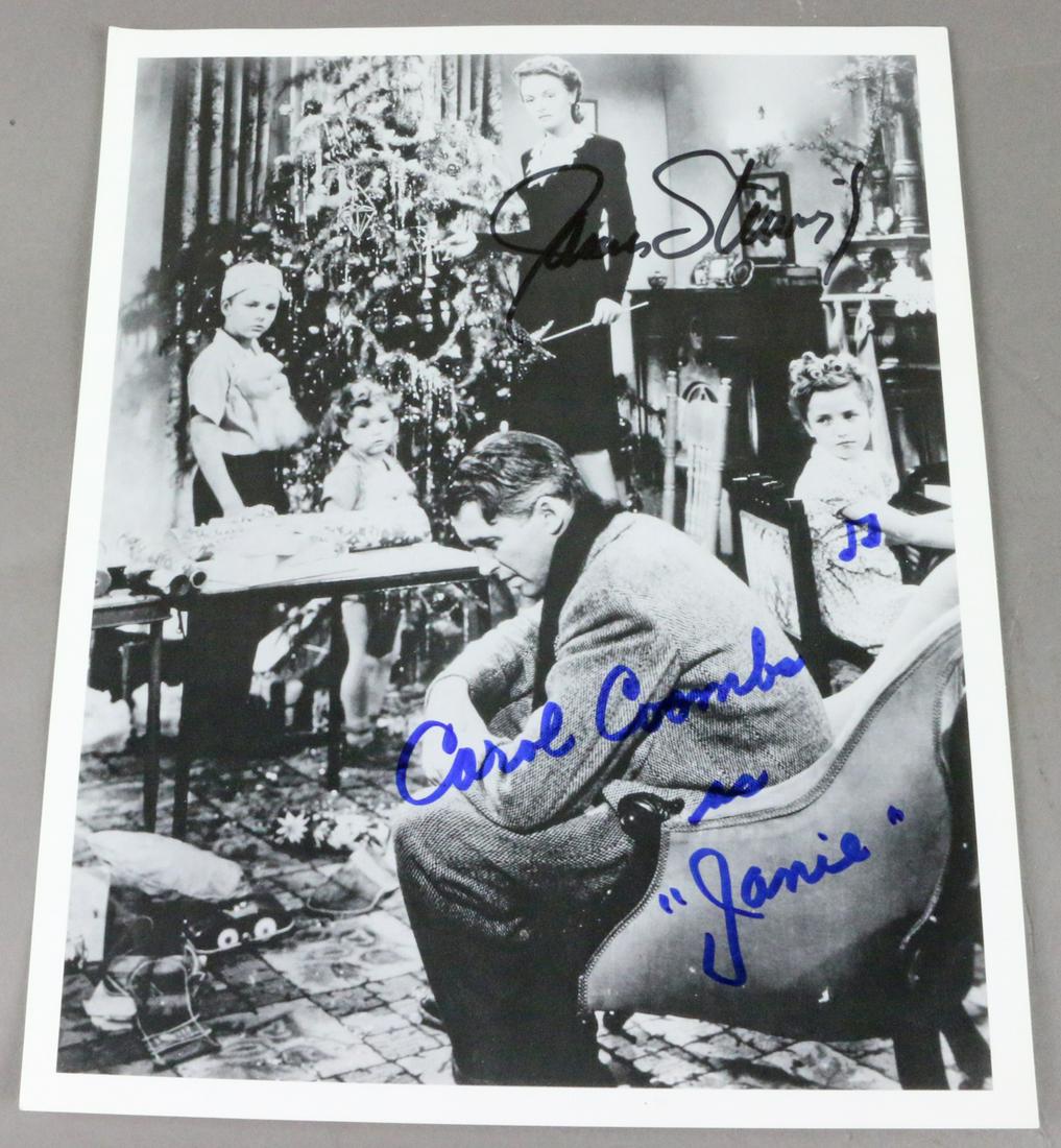 James Stewart Its A Wonderful Life Signed Photo: 8x11. Rather rare It's a Wonderful Life " movie photo signed by James Stewart and co cast members. All autographs & signed ephemera presented here is from the Cordelia Platt autograph collection. High