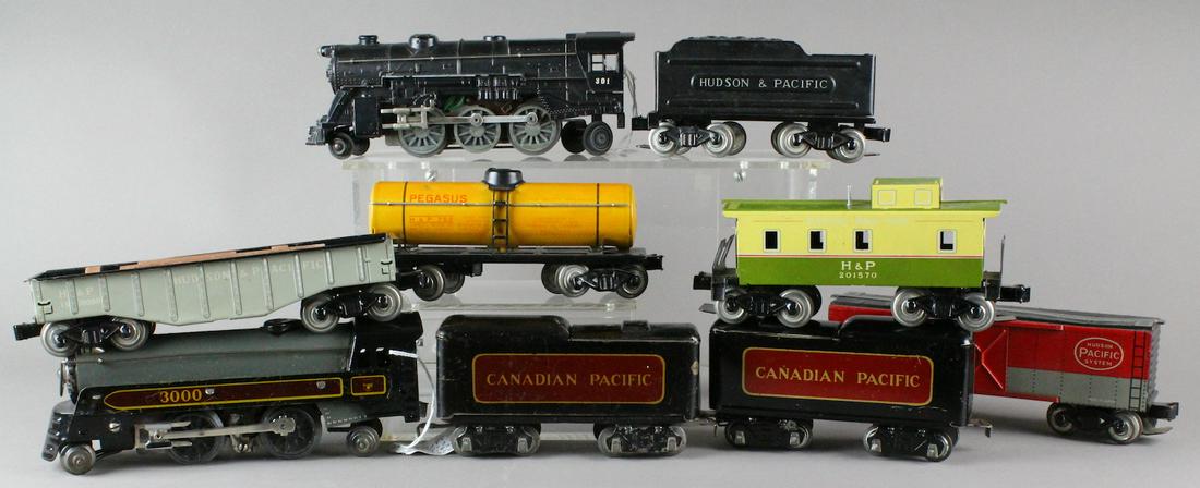 Marx Tin Hudson & Canadian Pacific TIn Trains (1 of 2)