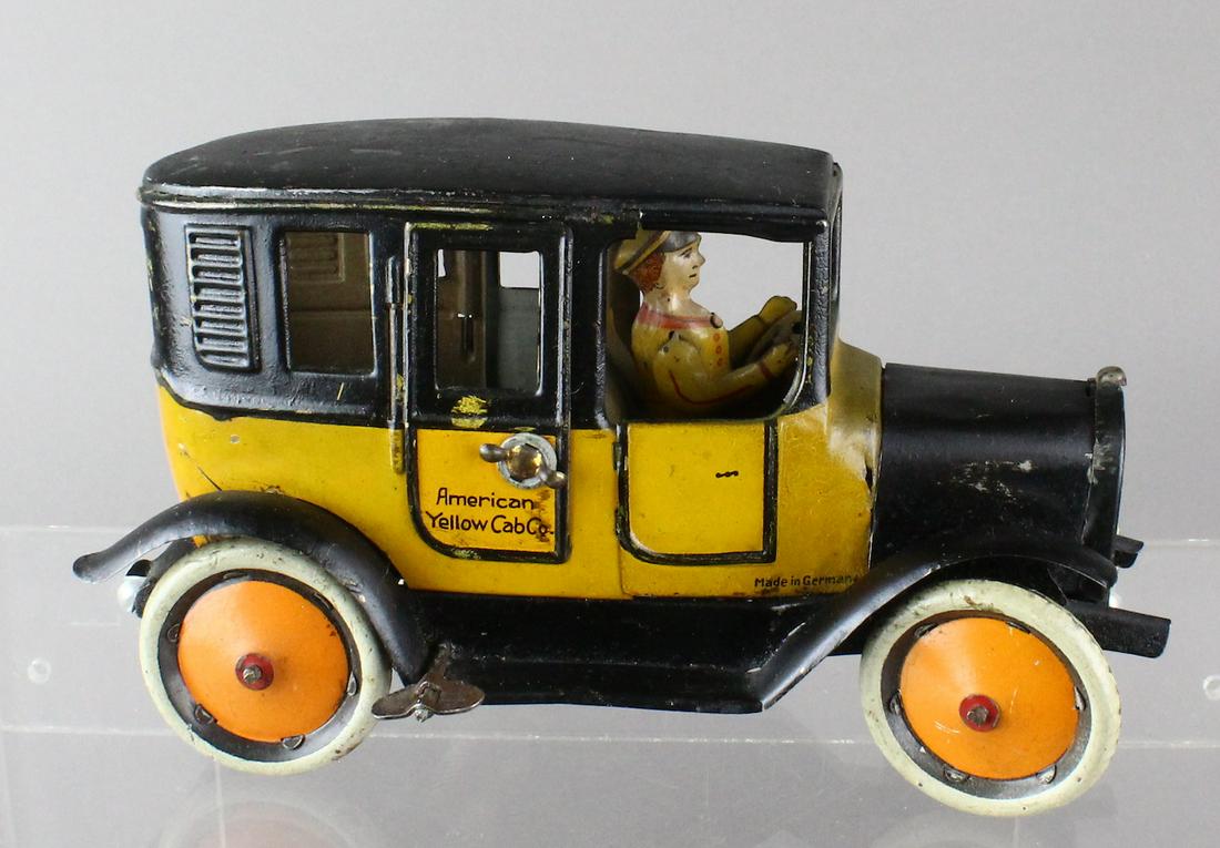 1920s Bing German Tin American Yellow Taxi Cab (1 of 7)