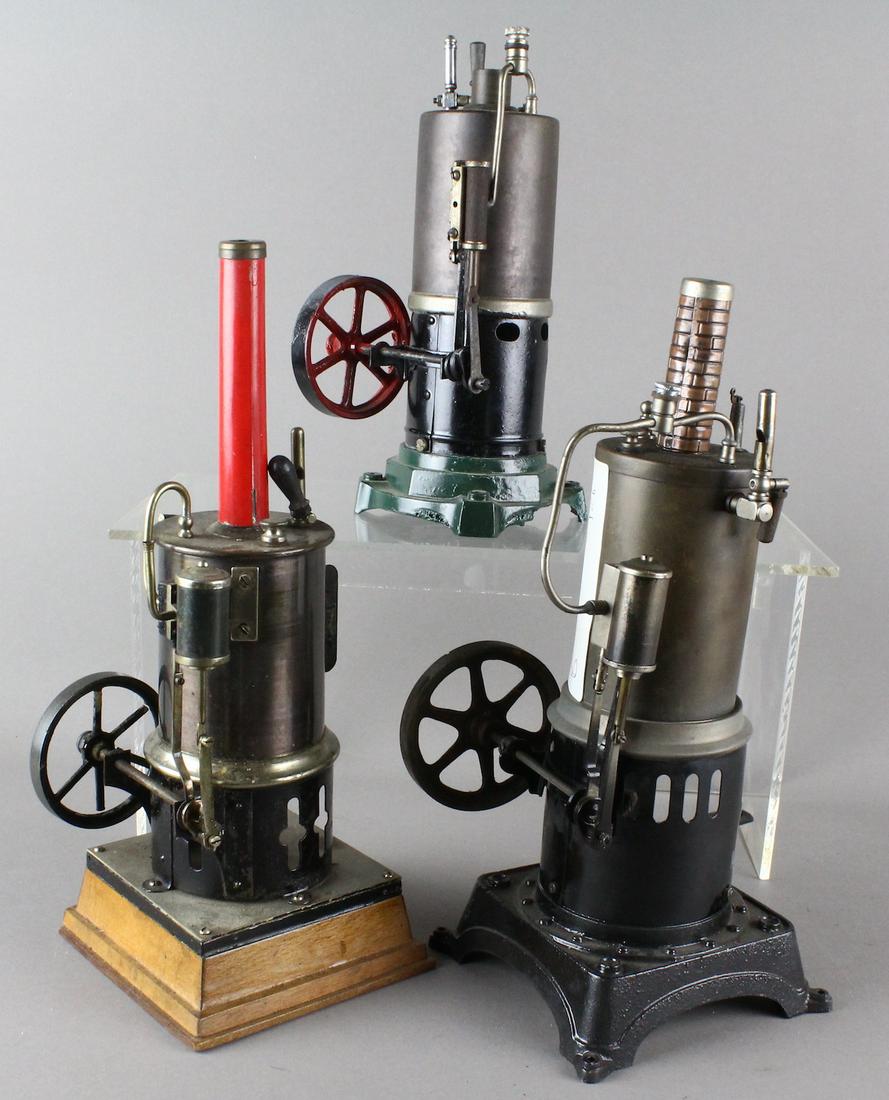 3 Bing & Schoener Vertical Steam Engines (1 of 3)