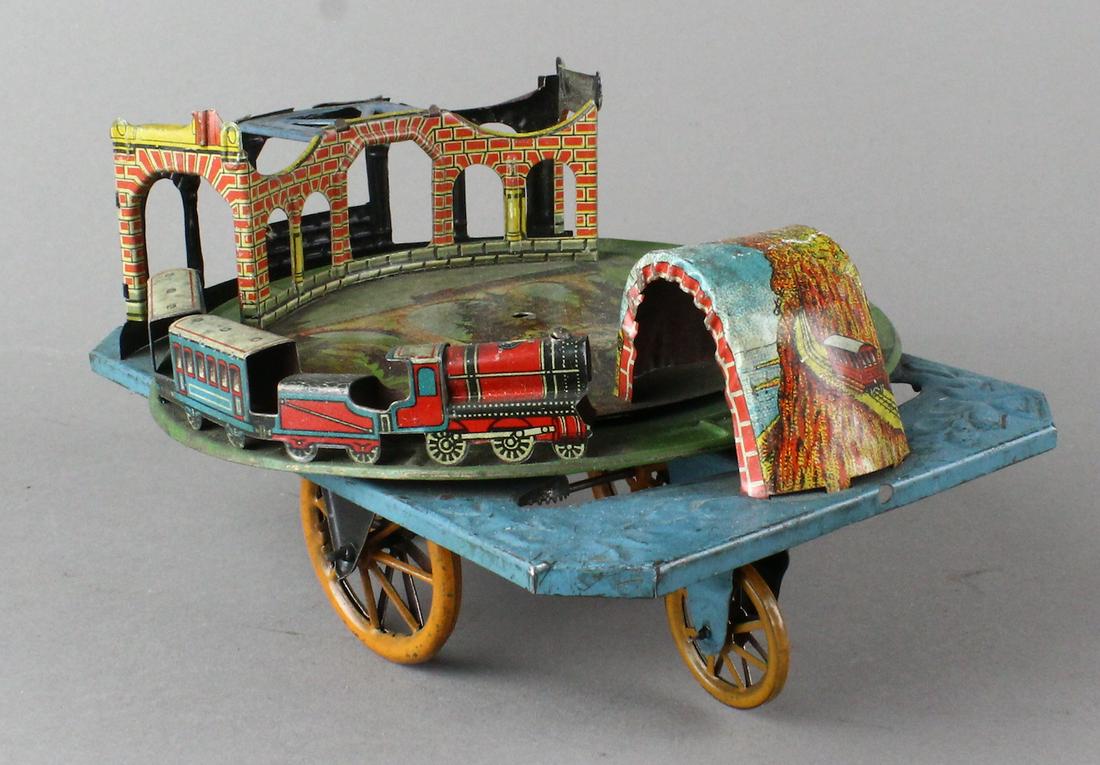 George Levy Gely German Tin Train Platform Toy (1 of 5)