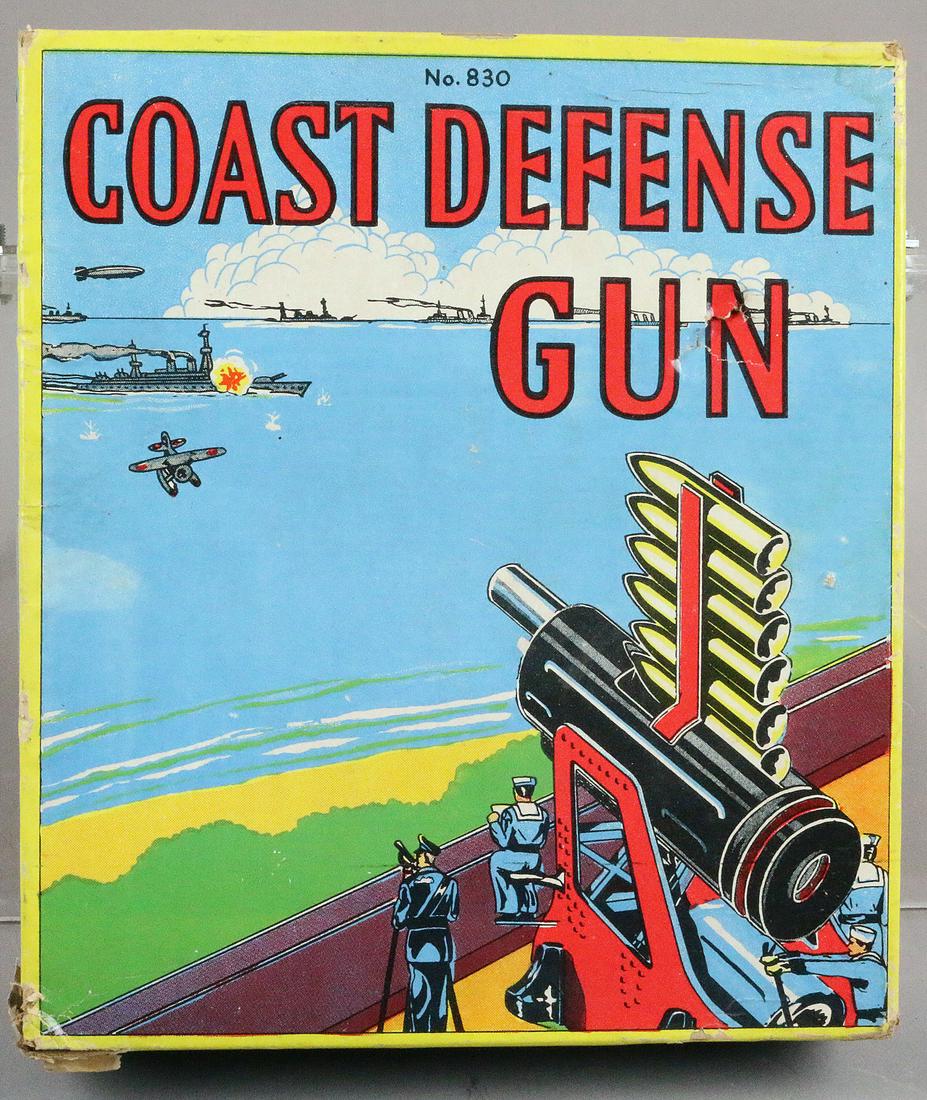 Coastal Defense Gun In Box: Coastal Defense Gun In Box 9 inches Baldwin Mfg