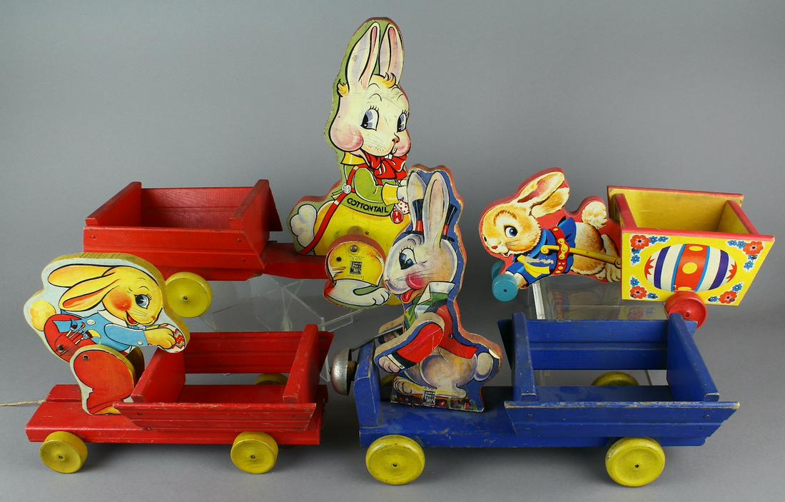4 Fisher Price Cottontail Rabbit Carts (1 of 3)