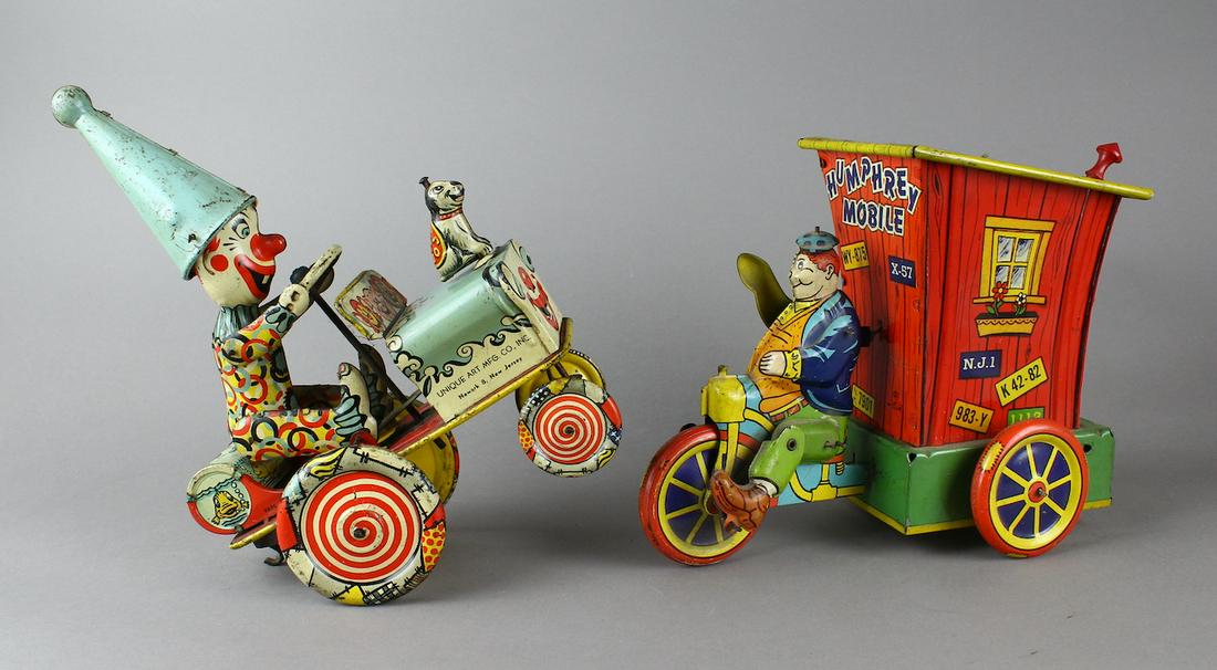 Unique Art Artie Clown & Humphrey Mobile Tin Wind (1 of 5)