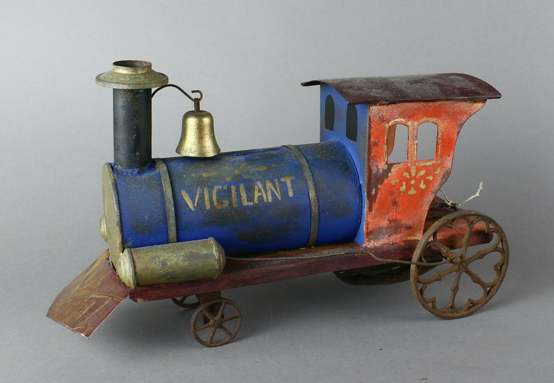 1880s American Tin Vigilant Locomotive (1 of 6)