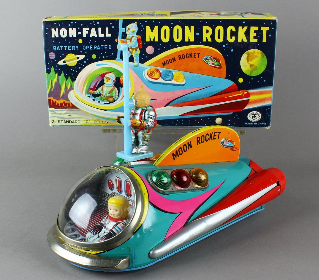 MT Japan Tin Moon Rocket Mint in Box (1 of 5)