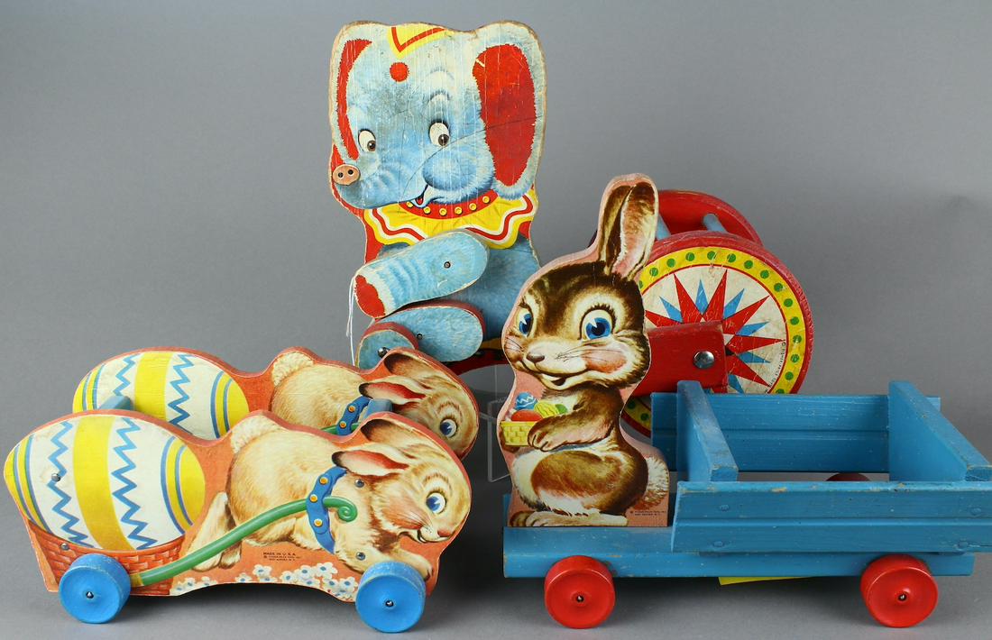 Fisher Price Bunny & Elephant Carts (1 of 3)
