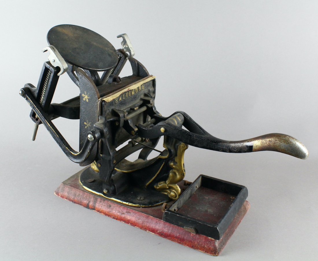 Cast Iron Small Baltimore Letter Press (1 of 3)