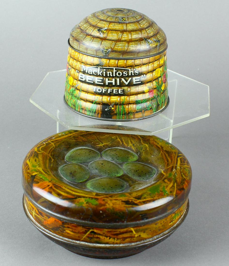Mackintosh Toffee Bee Hive & Birds Nest Biscuit Tin (1 of 3)