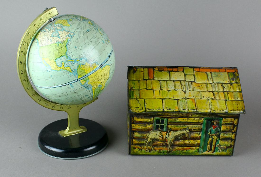 Thorne's Globe Toffee Tin & Henderson Homestead Cabin (1 of 3)