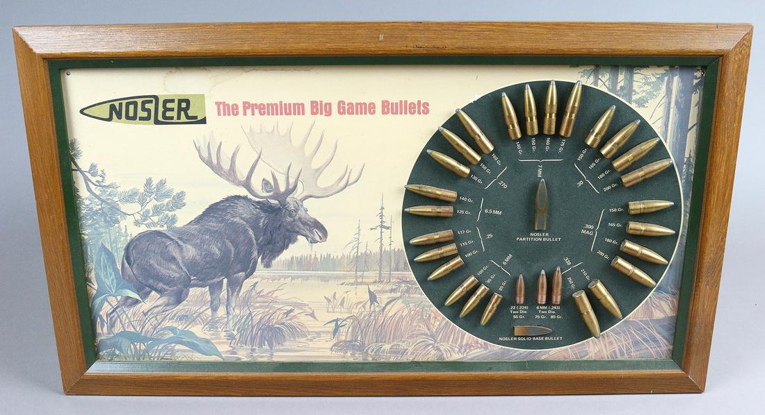Nosler Big Game Bullet Dealer Display 1950s (1 of 2)