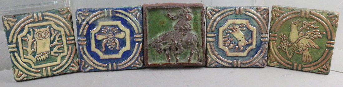 Enfield Moravian Relief Tile Lot: Enfield Moravian Relief Tile Lot