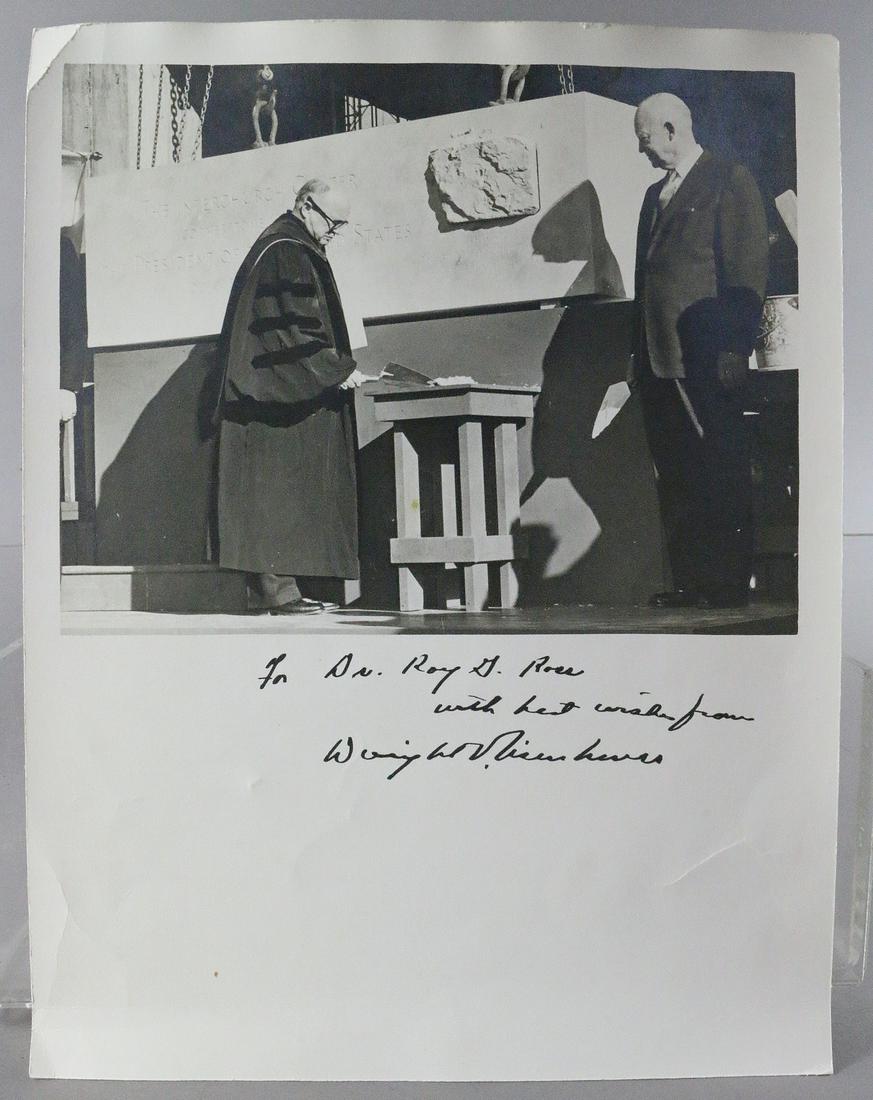 Dwight D Eisenhower orig Photo Signed: Dwight D Eisenhower Orig Photo Signed, 13x10, hard stock All autographs & signed ephemera presented here is from the Cordelia Platt autograph collection. Highly regarded in the autograph industry, Cor