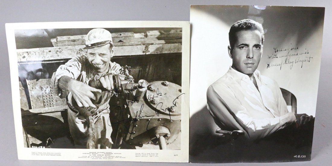 Humphrey Bogart Signed Photo Lot: Humphrey Bogart Signed Photo Lot All autographs & signed ephemera presented here is from the Cordelia Platt autograph collection. Highly regarded in the autograph industry, Cordelia was the president 