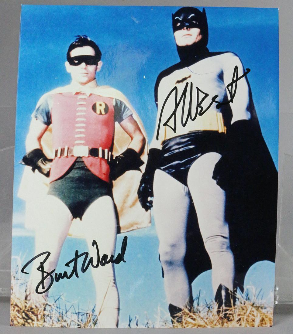 Batman And Robin Signed Adam West: Batman And Robin Signed Adam West All autographs & signed ephemera presented here is from the Cordelia Platt autograph collection. Highly regarded in the autograph industry, Cordelia was the president