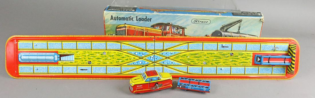 Technofix Auto Loader Tin Litho In Box: Technofix Auto Loader Tin Litho In Box, German, 15 inches