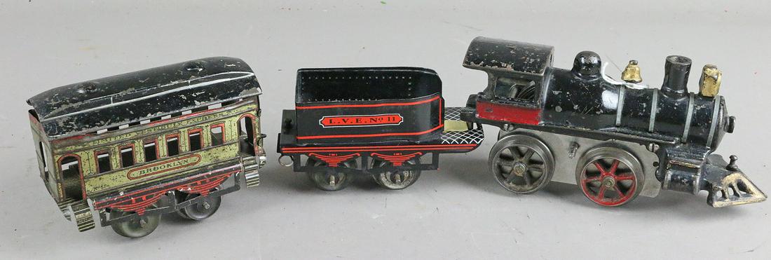 Ives 1906 Train Set: Ives 1906 Train Set, No11 Loco, tender, Brooklyn