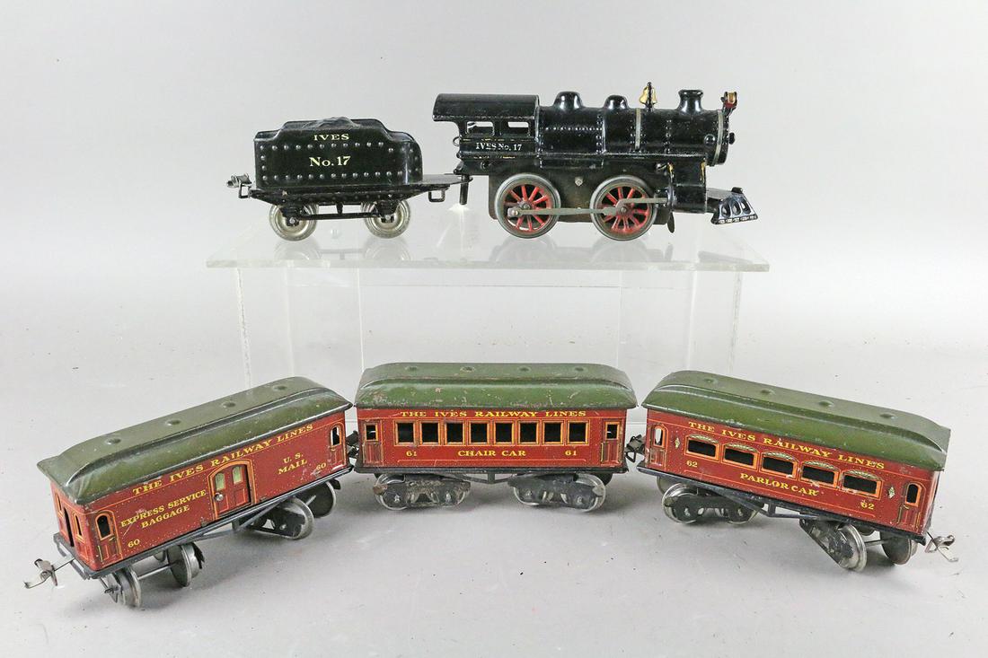 Ives No 17 Loco Lot: Ives No 17 Loco Lot, 60, 61, 62 cars