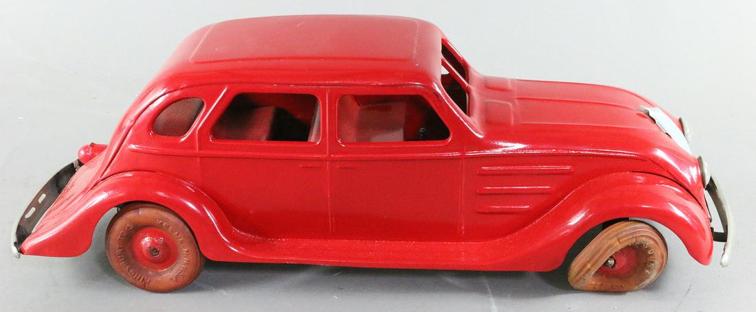 Kingsbury Air Flow Coupe: Kingsbury Air Flow Coupe, restored, 14 inches, missing one wheel