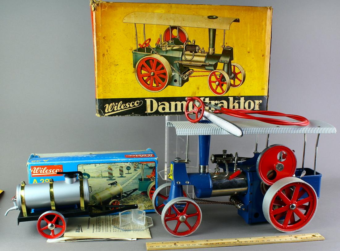Mint Wilesco German Live Steam Tractor & Trailer in Box (1 of 4)