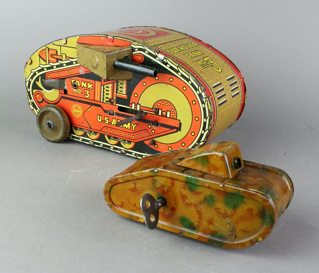 Marx Turnover Tanks & Tin Tank wind up (1 of 3)