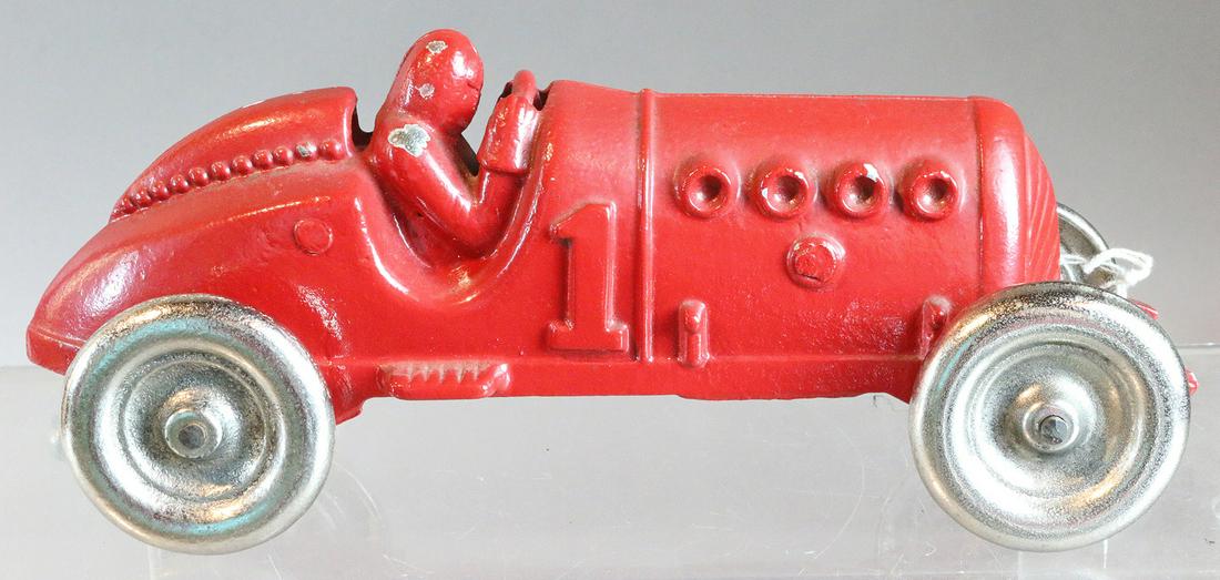 Hubley Racer Cast Iron 8 inches (1 of 3)