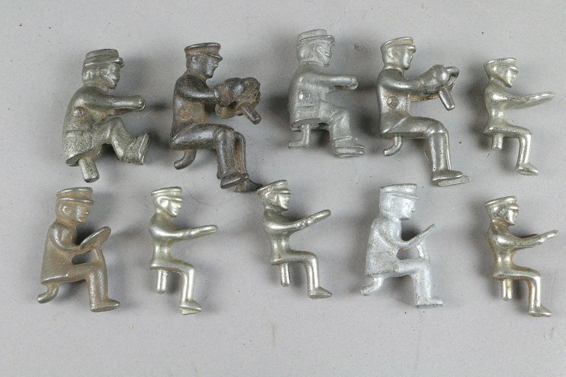 Nickel  Cast Iron Driver Parts Lot 10, 2,3 inches (1 of 1)