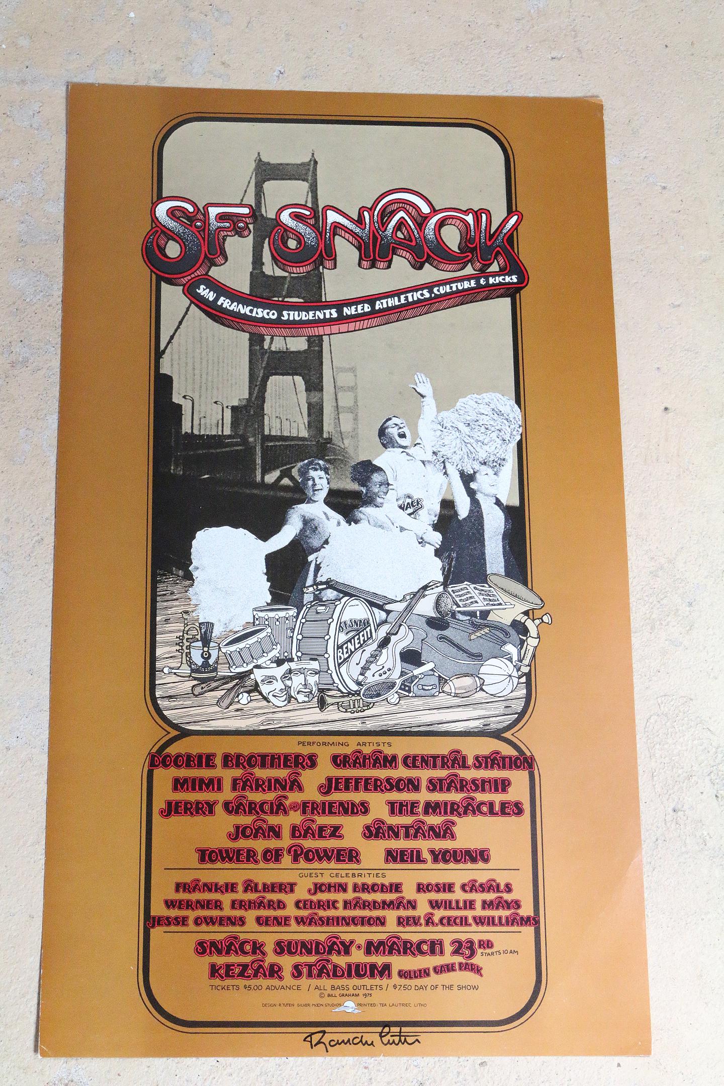 SF Snack Starship, JGB, Doobie Brothers 3/23/75 (1 of 4)