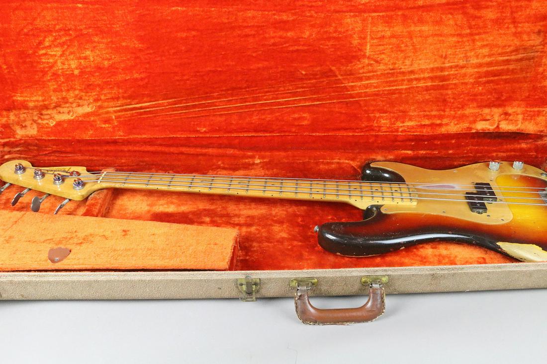 1959 Fender P Bass Guitar, Original Case, correct (1 of 14)