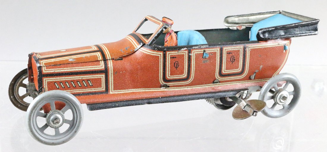 Fischer Tin Litho Limo Clockwork 6 inches (1 of 3)