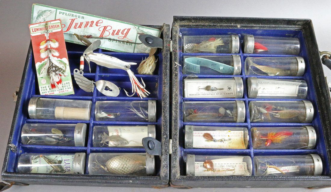 Antique Fishing Tackle Box Loaded (1 of 4)