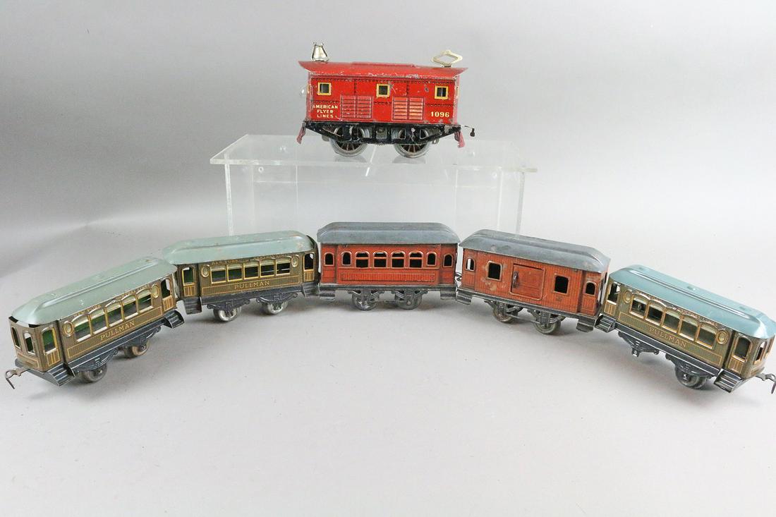 American Flyer 1096 Loco 5 Cars Lot: American Flyer 1096 Loco 5 Cars Lot