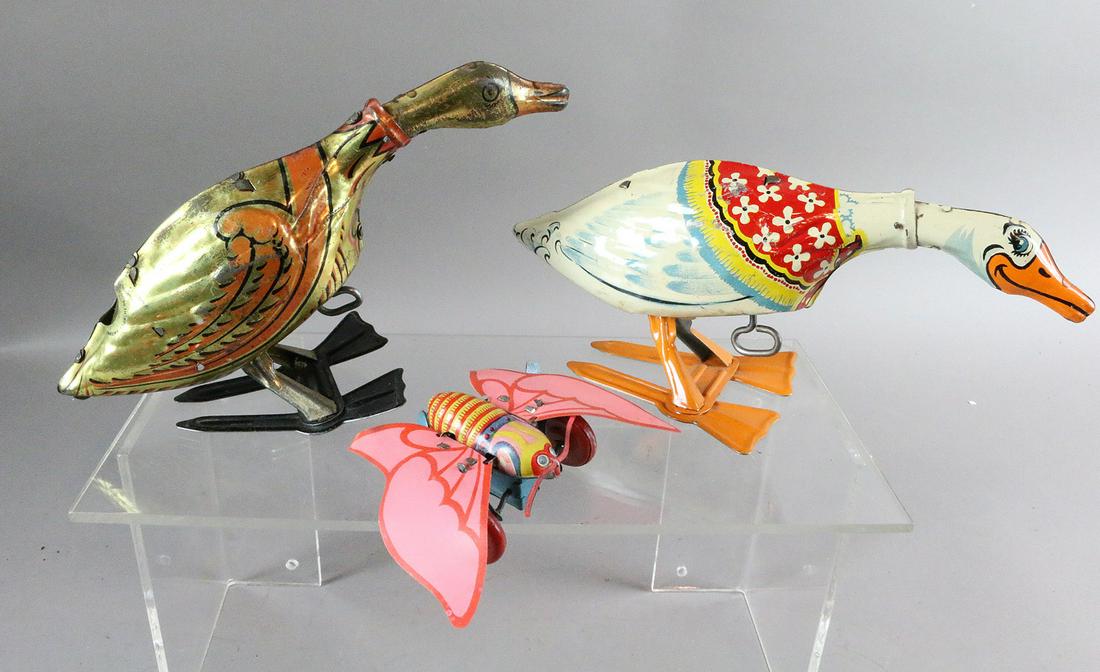 Marx Unique Wind Up Goose Lot Tin Litho 10 inches: Marx Unique Wind Up Goose Lot Tin Litho 10 inches
