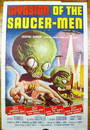 1950s Invasion of the Saucer-Men Movie Poster