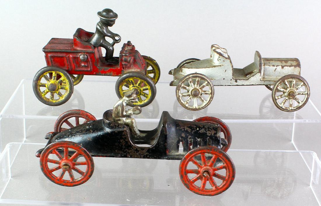 3 Early Cast Iron Open Speedsters- Kenton, Williams (1 of 3)