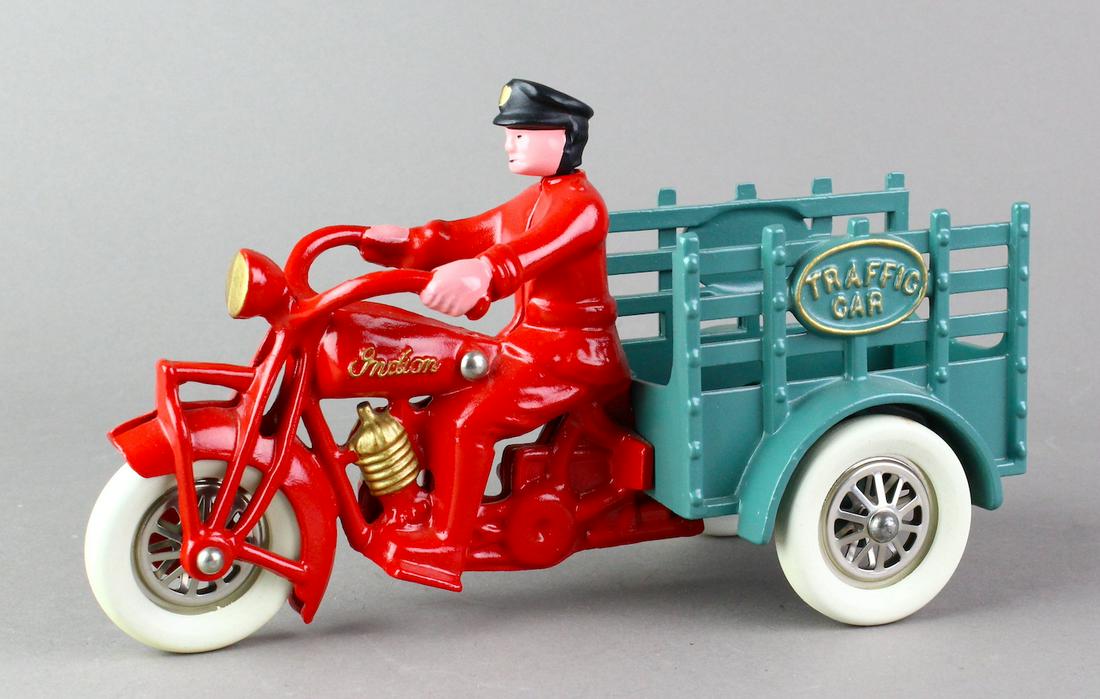 Hubley Traffic Car Indian Motorcycle Contemp. (1 of 4)
