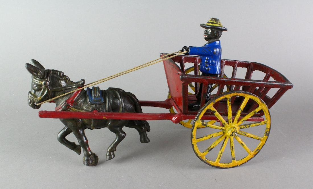 Cast Iron Share Cropper Donkey Hay Cart (1 of 3)