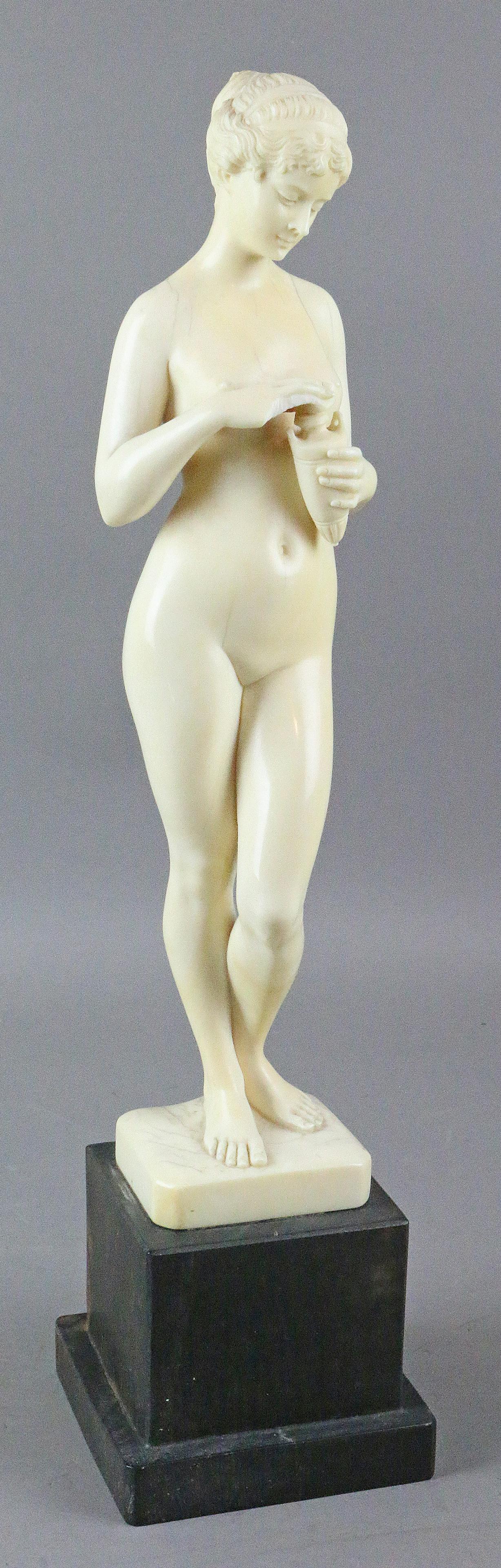 Clovis Delacour Fine Nude Statue: Clovis Delacour Fine Nude Statue, French, 1 2inches, damage to one hand