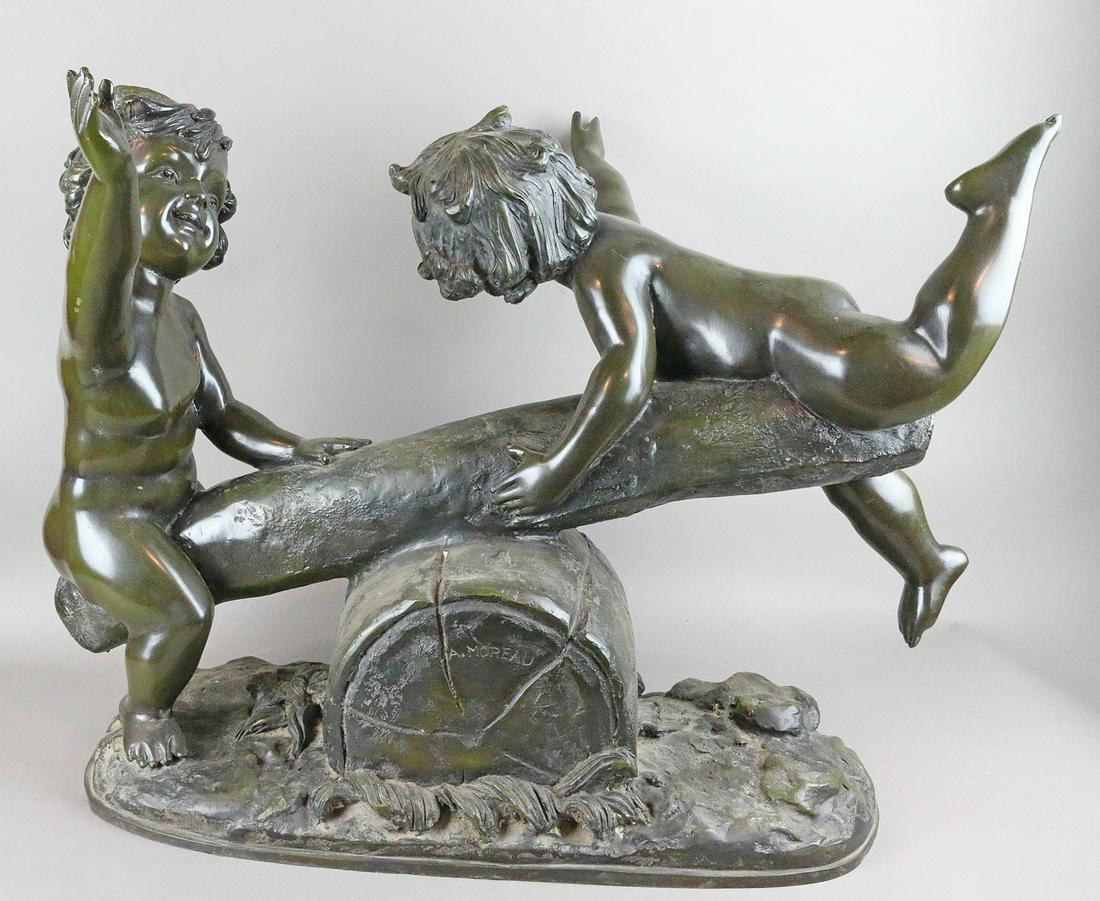 August Moreau Signed Bronze Cupid (1 of 6)