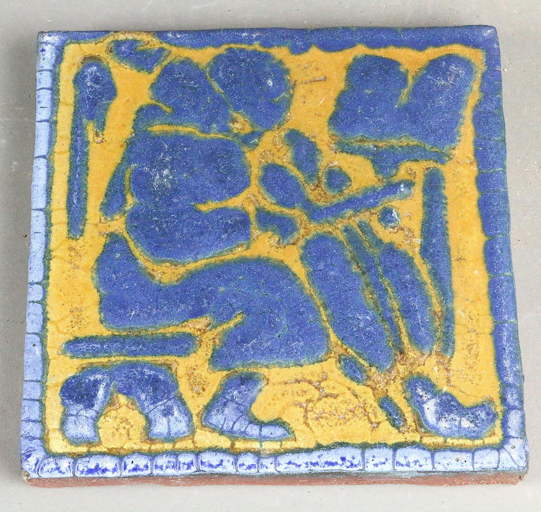 Grueby Monk Figural Tile 6 x 6 (1 of 2)