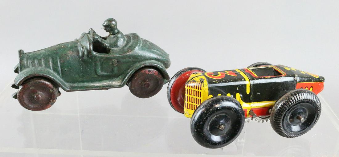 Cast Iron Racer Marx Racer Lot (1 of 2)