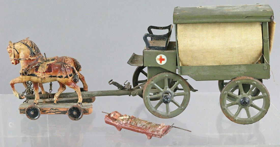 Elastolin Lineol WWI Horse Drawn Ambulance (1 of 2)
