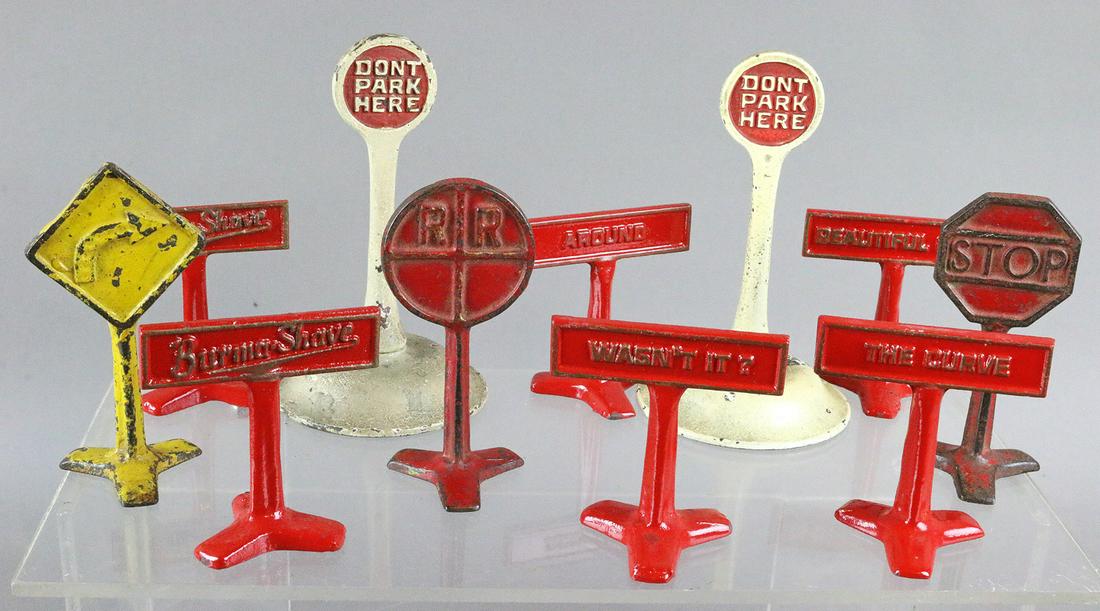 Arcade Cast Iron Street Sign Lot (1 of 1)