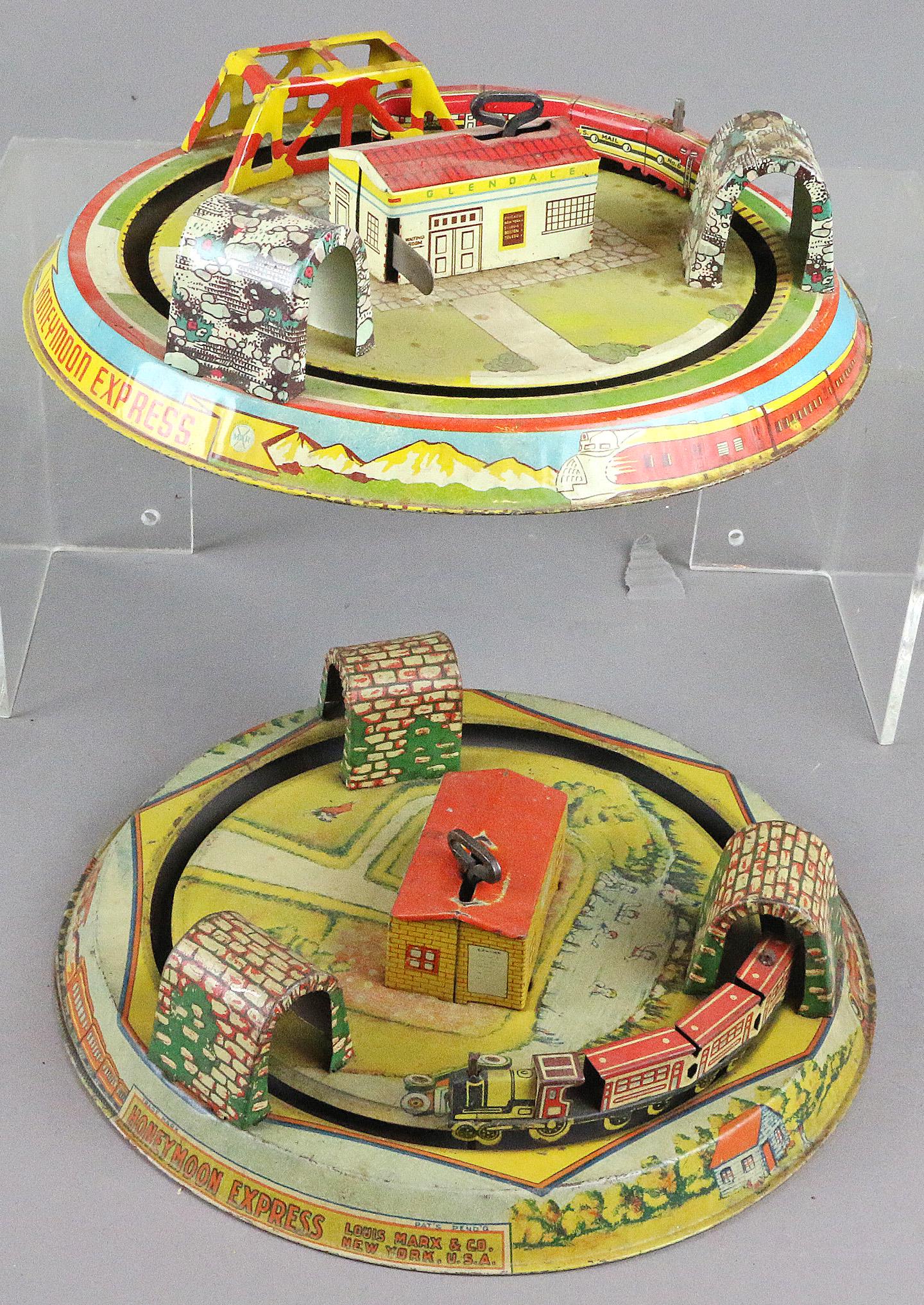 Marx Honeymoon Express tin Litho Lot (1 of 1)