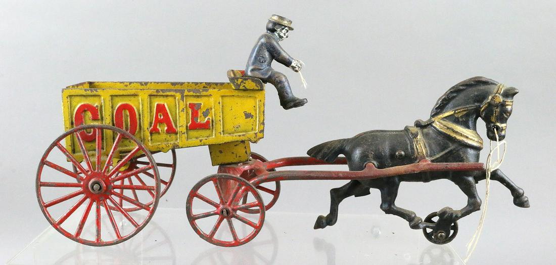 Dent Coal Cast Iron Horse Drawn Wagon: Dent Coal Cast Iron Horse Drawn Wagon