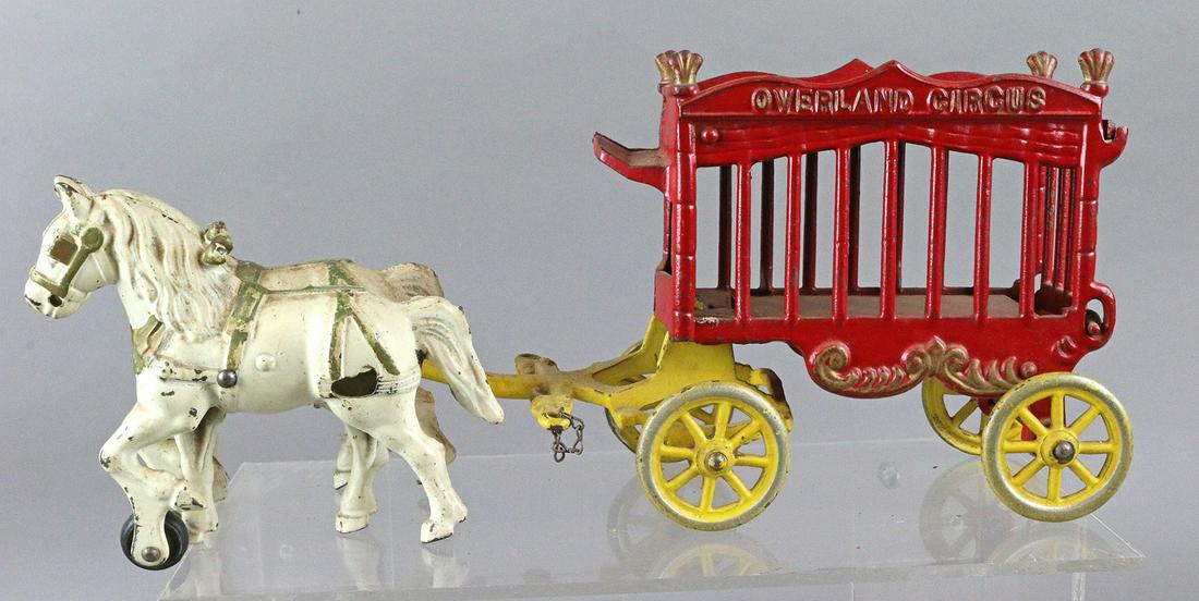 Kenton Overland Circus Cast Iron Horse Drawn: Kenton Overland Circus Cast Iron Horse Drawn, 14 inches