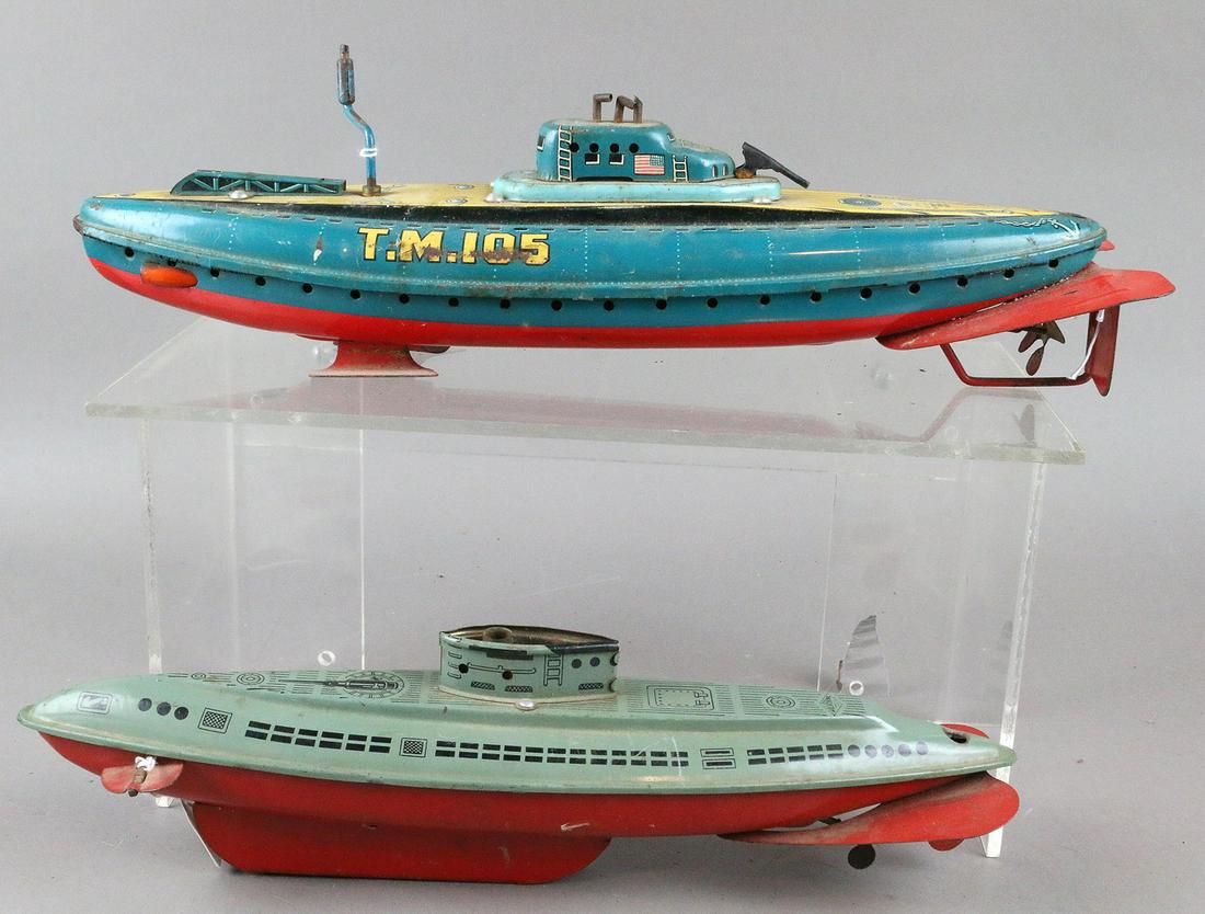 Wolverine, Japan Tin Litho Submarine Lot (1 of 2)